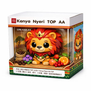 生豆 | <b>肯亞-獅王特級AA TOP</b> | 水洗</br></br>  ※ Kenya Nyeri AA TOP</br>  ※ 涅里 . 獅王</br>  ※ 花香、柑橘、紅醋栗、小紅莓、桃子、紫花</br>  ※ 產區特級優選批次