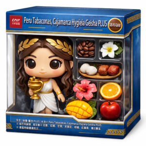 生豆 | <b>   秘魯-藝伎 PLUS</b>   | 水洗 </br></br>   ※ Peru Tabaconas, Cajamarca Hygieia Geisha PLUS</br>   ※ 塔巴科納斯 . 海吉雅</br>   ※ 花香、芒果香、柑橘、紅蘋果、紅糖，層次豐富</br>   ※ 產區特級優選批次</br>